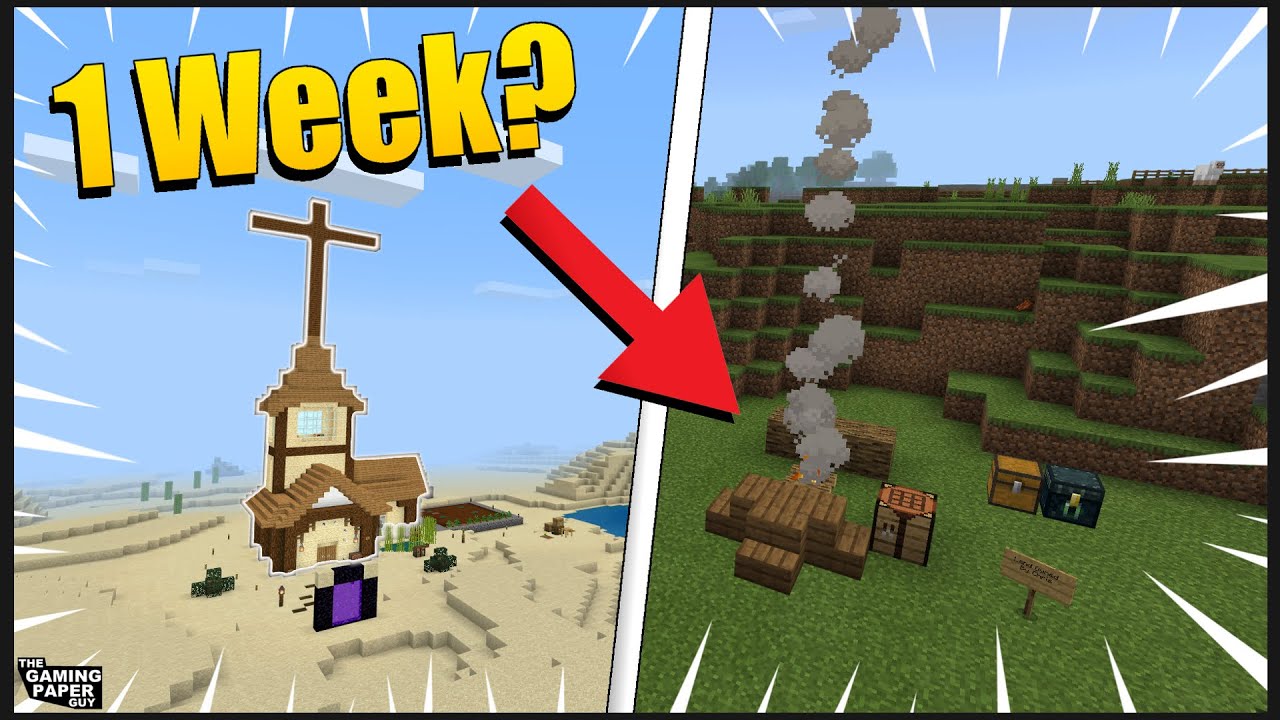 1 Week In My Minecraft Survival Realm | Lets Play Episode 9 - YouTube
