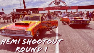 ROUND 1 Super Stock HEMI Challenge Shootout INDY | SS/AH 1968 Dodge Dart Plymouth Barracuda 426ci