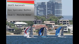 SKATES - Heat 5 - epic spinnaker battles