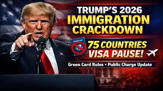 Trump 2026 Immigration Update  75 Countries Visa Pause, Green Card Deportation Explained 1080p capti