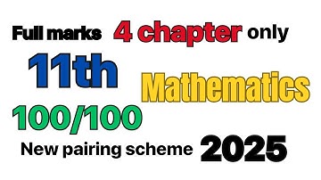 11th class math Pairing scheme || 3 months study plan | first year 2025 Punjab