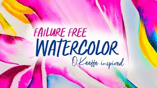 Relaxing FAILUREFREE watercolor to find your Artist's Voice  Watercolor Florals without the FEAR