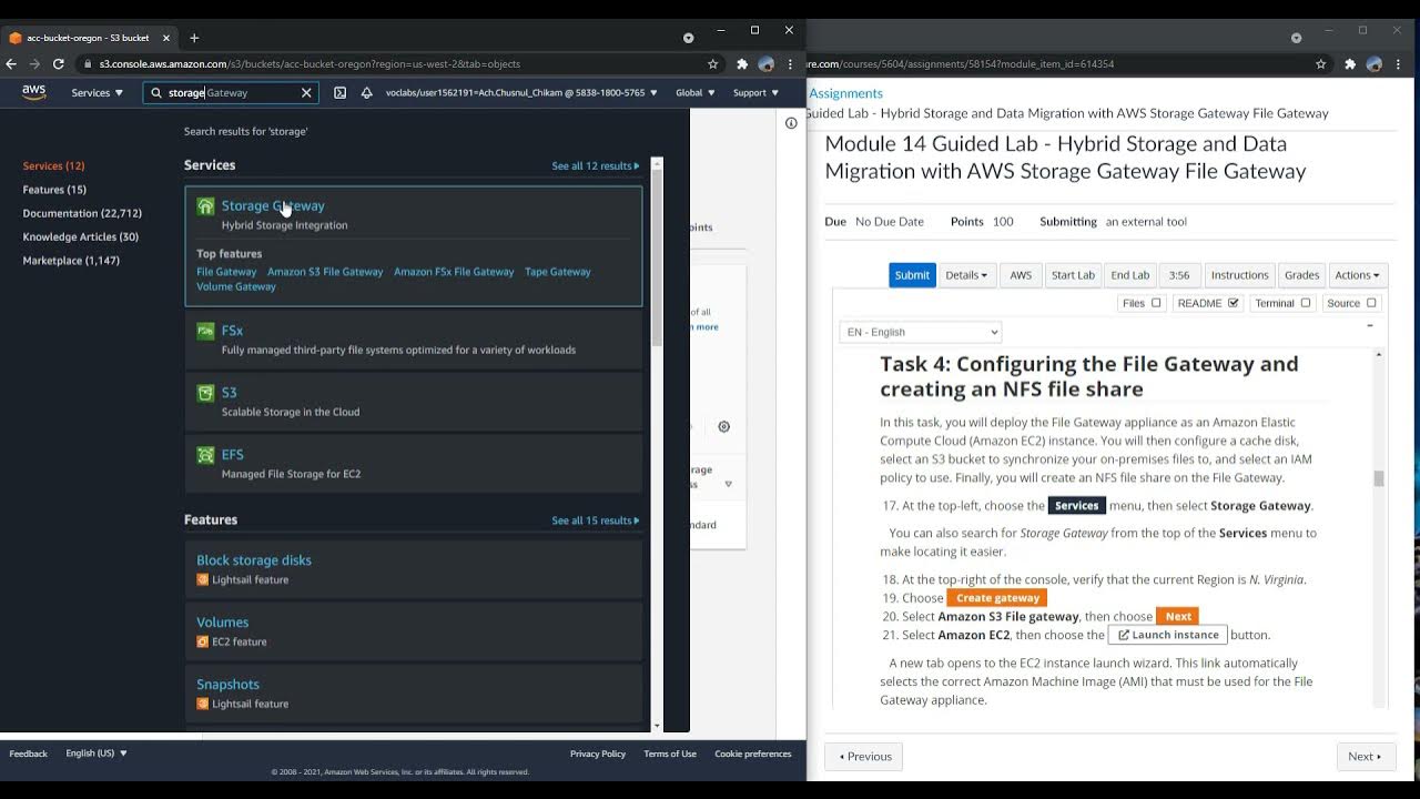 Module 14 Guided Lab Hybrid Storage and Data Migration with AWS Storage Gateway File Gateway