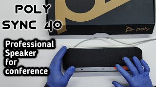 POLY SYNC 40+ SPEAKER | UNBOXING | ASMR