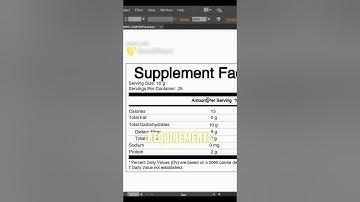 🔥EDITABLE Supplement Facts Label Template AI Format - Download Adobe Illustrator