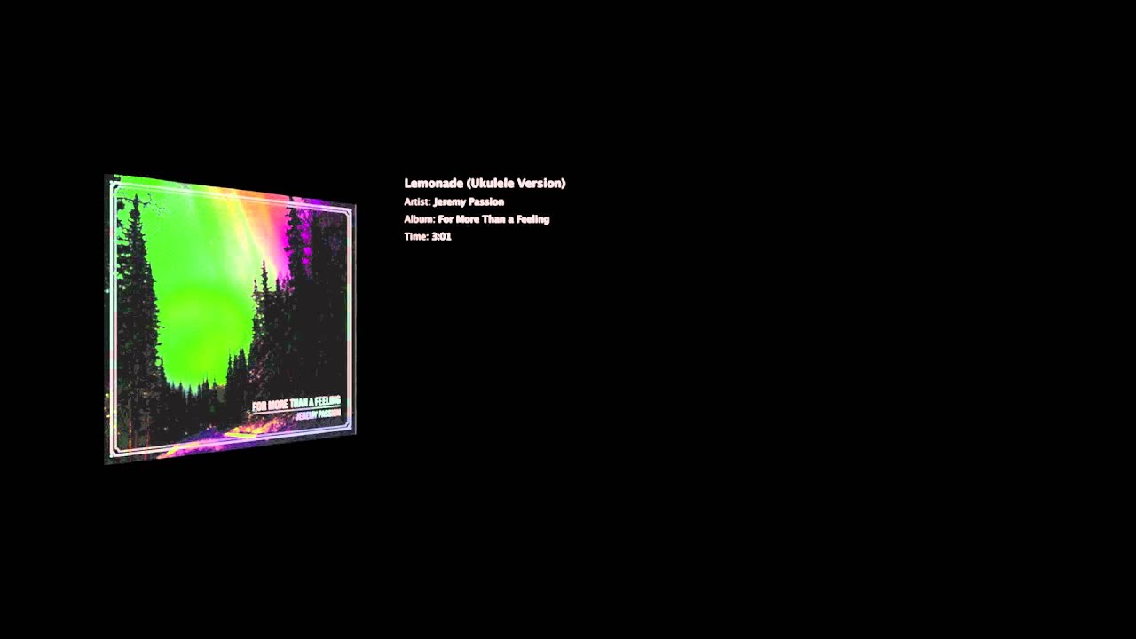 Lemonade (Ukulele Studio Version) Jeremy Passion YouTube