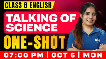 Class 8 English | Talking Of Science  | Oneshot  | Exam Winner