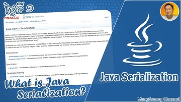 What is Java Serialization - Java Serialization Day 1 | MengSreang Channel
