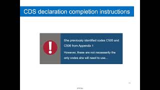 Customs clearance instructions for imports – Step 7 – specific document and reference codes
