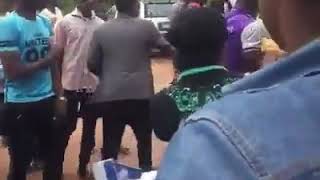 Video of the lady who fainted after her lecturer flogged her with his belt in Imo State University