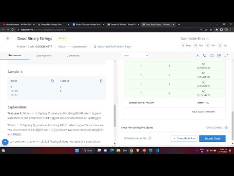 Good Binary Strings Codechef Starters 66