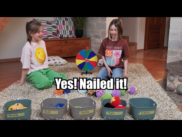 Color Wheel toss with Beanie Bouncers #ty #beaniebouncers