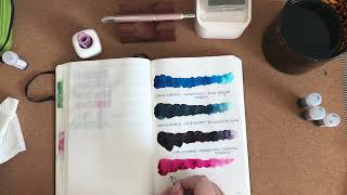 Ink Swatching, New Pen Day and Fountain Pens Used January 2023 Week 3