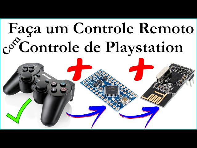 Como fazer um Avião de Controle Remoto com Arduino Controle de Playstation  2 e NRF24L01 - V03 