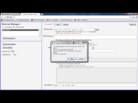 How to change Shortcuts in Chrome