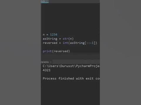 reverse a number in python #Shorts - YouTube