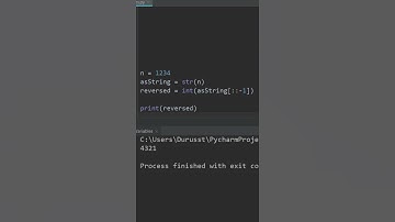 reverse a number in python #Shorts