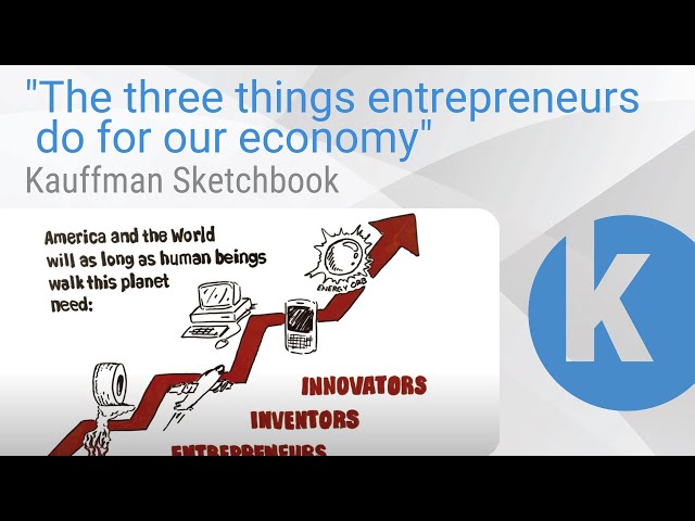 Kauffman Sketchbook | The three things entrepreneurs do for our economy