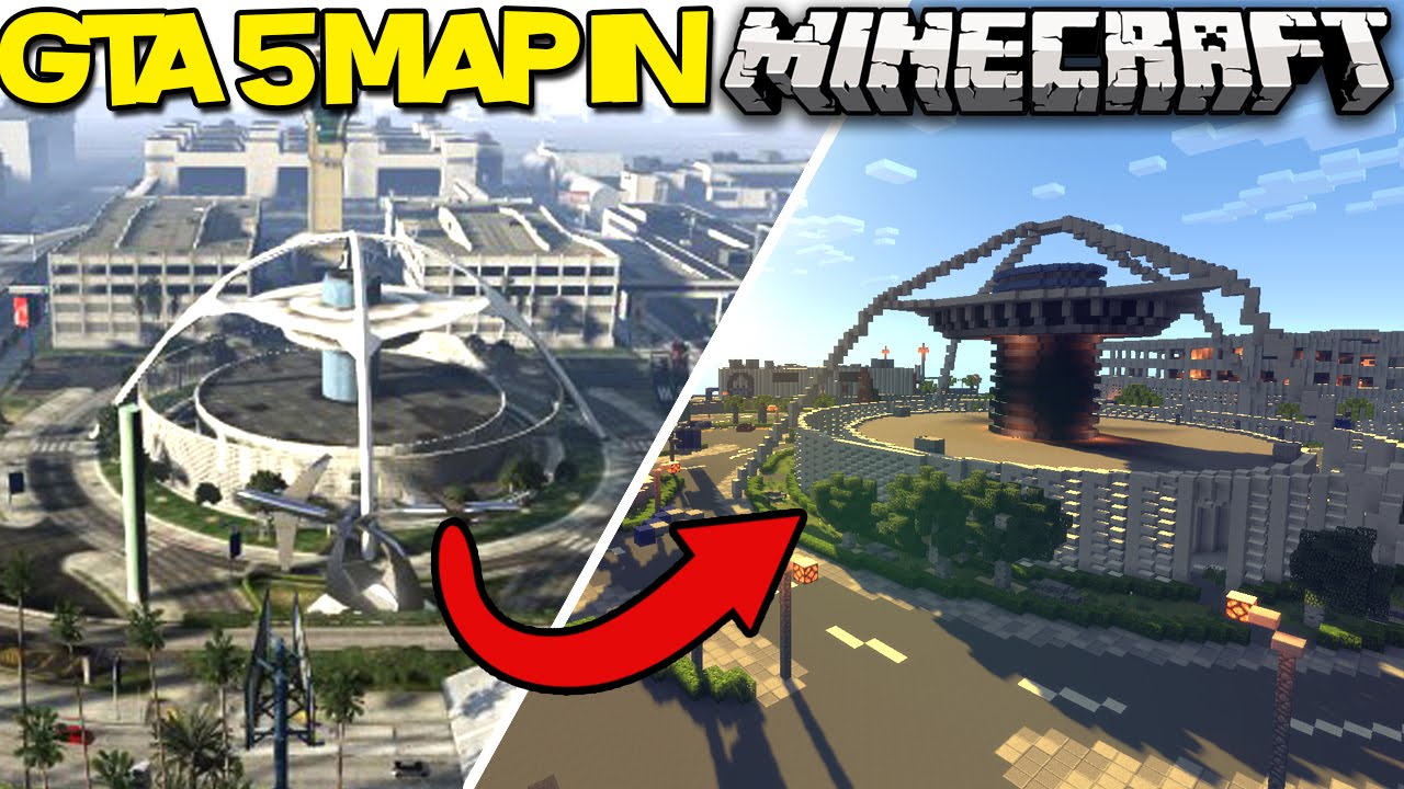 Los Santos meets Minecraft, as somebody recreates GTA 5 map to scale