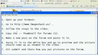 How to post pictures onto the forum screenshot 3