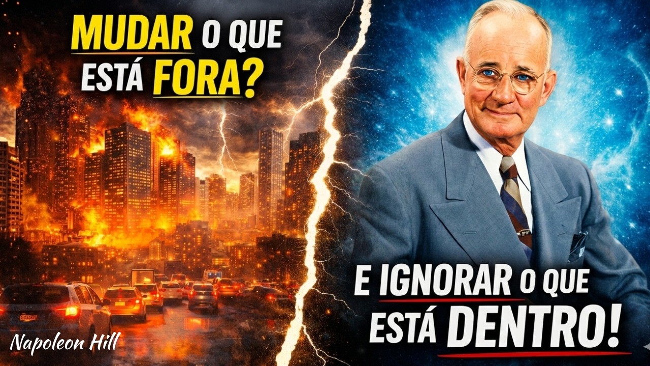 Você Está Tentando Mudar o Que Está Fora Mas Ignorando o Que Está Dentro - Napoleon Hill