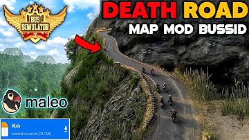 Finally! 🔥 New EXTREME DEATH Roads Map Mod For Bus Simulator Indonesia।Bussid Mod Map 4.3.3