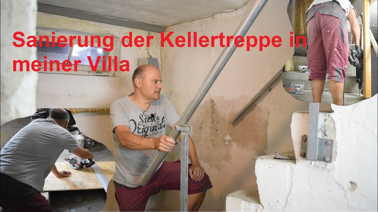 Die Kellertreppe in meiner Villa wird saniert