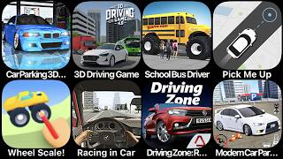 Car Parking 3D, 3D Driving Game, School Bus Driver, Pick Me Up, Wheel Scale, Racing in Car screenshot 5