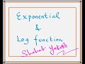 Exponential & Natural Log Function