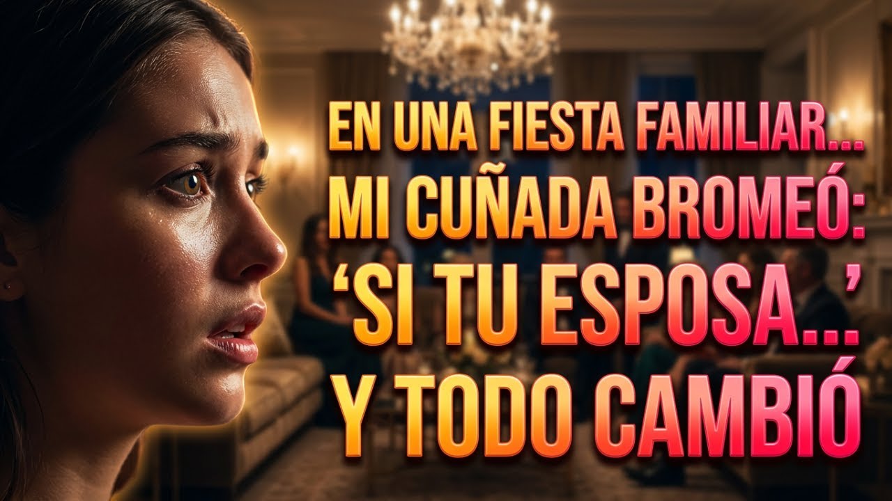 Mientras estábamos de fiesta en casa de la familia de mi esposa, su hermana hizo un chiste   Si tu e