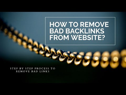 How to remove bad backlinks from Website?
