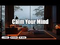 Heavy Rain Sounds for Deep Sleep and Insomnia Relief with Soft Piano and Fireplace