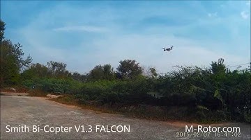 Smith Bi-Copter V1.3 Falcon - Full 9 min fly continuous