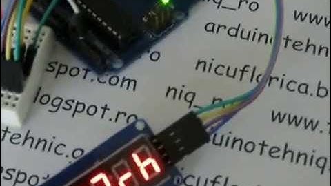 Arduino, TM1637 display and DHT11 sensor