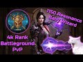 Battleground Push to Legend 4k Rating with 1150 Resonance Baby Wizard - Diablo Immortal PvP