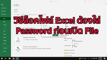 วิธีล็อกไฟล์ Excel ต้องใส่ Password ก่อนเปิดไฟล์ วิธีการใส่รหัสผ่านให้ไฟล์ Excel