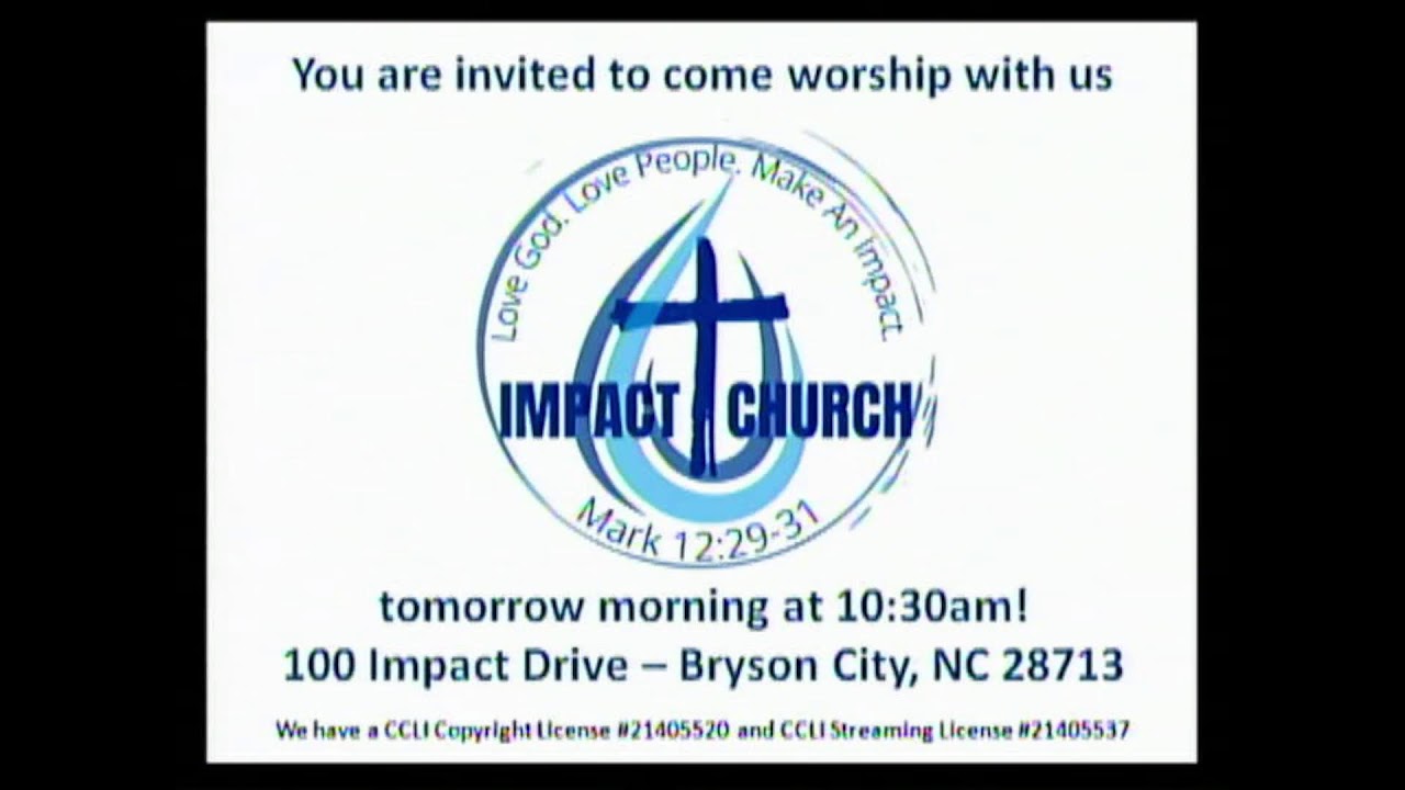Impact Church is LIVE! We have a CCLI Copyright License 