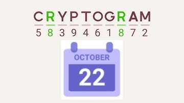 Cryptogram Daily Challenge October 22 2024 - 