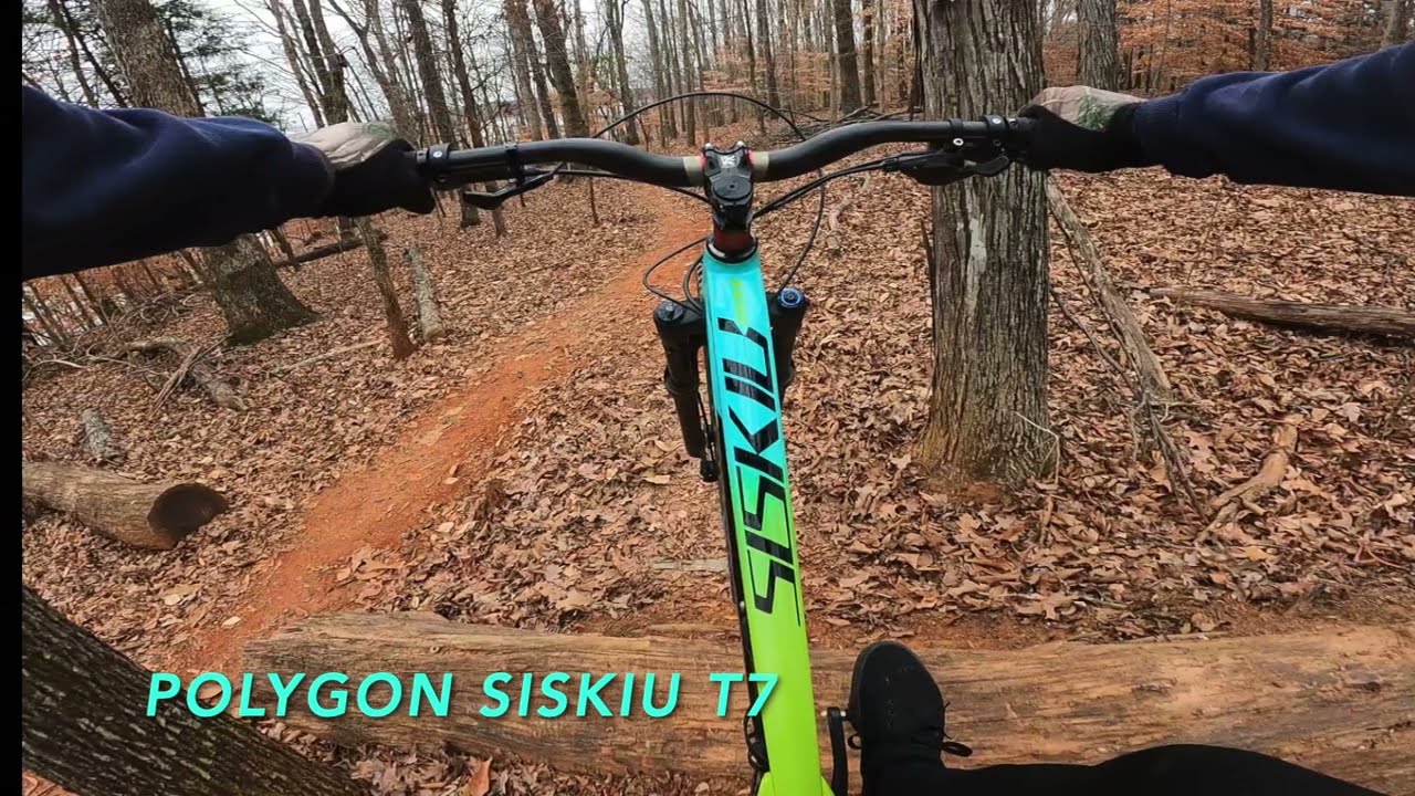 Polygon Siskiu T7 on Swan Song Mountain Bike Trail Greensboro, NC