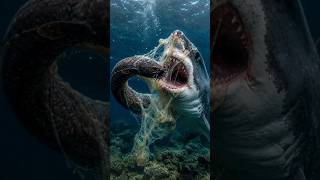 சுறாவையே மூச்சுத்திணற வைக்கும் உயிரினம்!#shorts #animal #oceanfacts #wildlife #hagfish