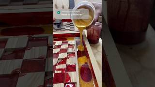 What Color Should We Do Next? #woodworking #epoxyresin #diy #diyepoxy #resin #chessboard #chess #art Wealth