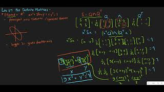 Lec27c Positive Definite Matrices and Minima - Ellipsoid