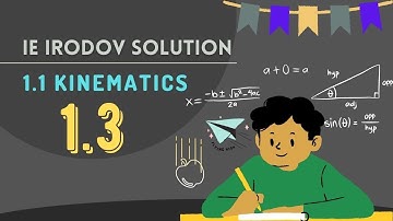 1.3 || IE IRODOV SOLUTION ||A Car Starts Moving Rectilinearly, First with acceleration w = 5.0....