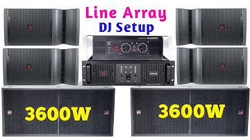Aerons Indian 4 Line Array 2 Dual Bass Dj Setup Details And Price | 12000W Dual Channel Amplifier