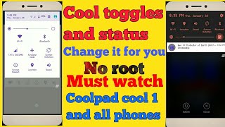 How to change status bar and toggles screenshot 1