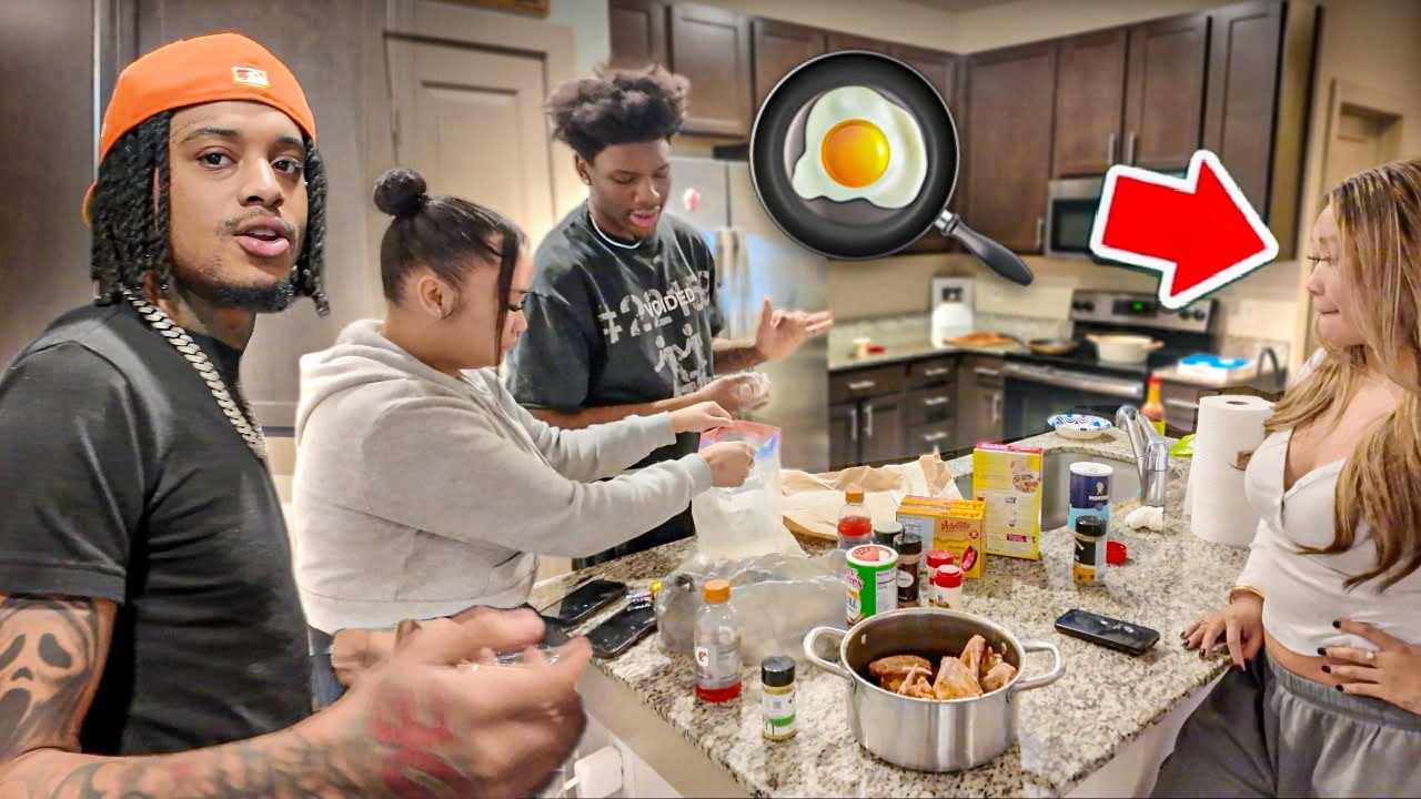 They Came Over To Help Me Cook...