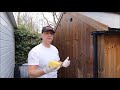 How to apply an exterior stain, preserver or treatment using sponge application