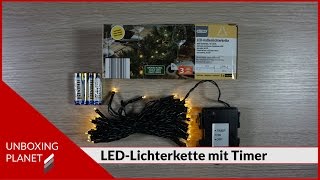 LED-Aussenlichterkette mit Timer - Unboxing Video - YouTube