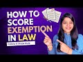 Do this to Score Exemption in Law 🎯Law Prepartion Strategy - Follow this 6 Step Rule 📚#law