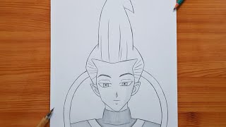 How to draw Whis ( Dragon Ball ) | Whis step by step | easy tutorial
